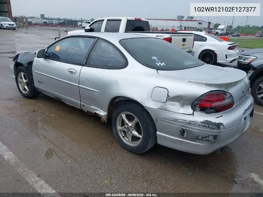 2002 Pontiac Grand Prix Gtp VIN: 1G2WR12102F127377 Lot: 42426496