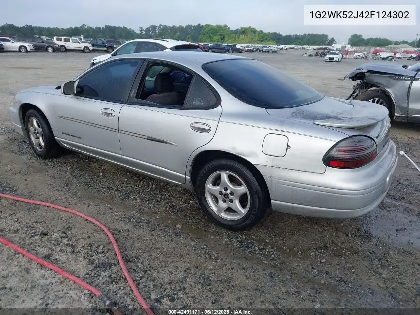 2002 Pontiac Grand Prix Se VIN: 1G2WK52J42F124302 Lot: 42491171