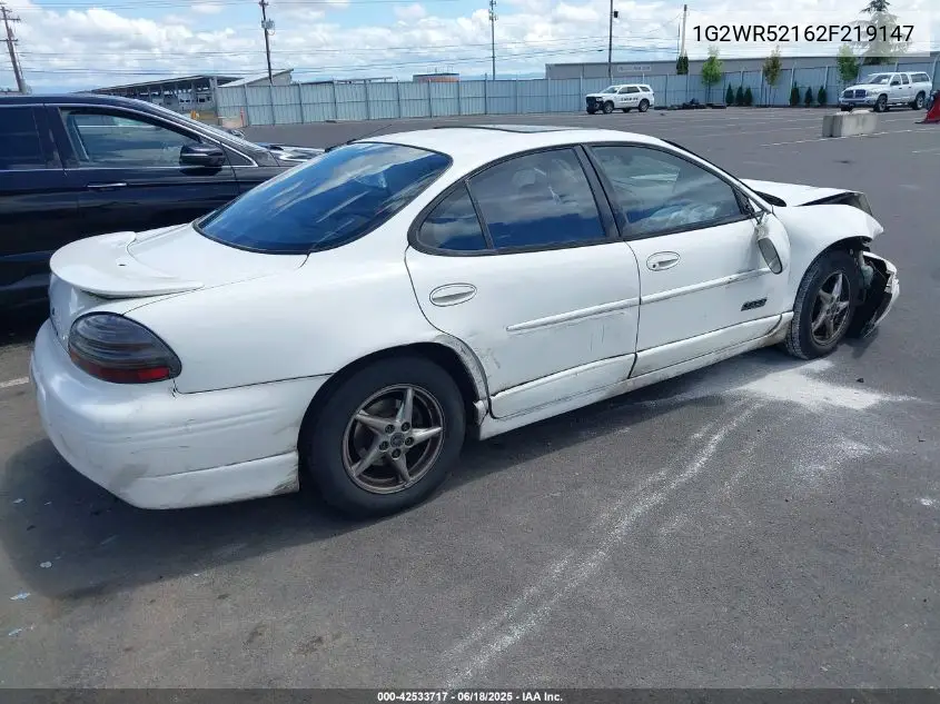 2002 Pontiac Grand Prix Gtp VIN: 1G2WR52162F219147 Lot: 42533717