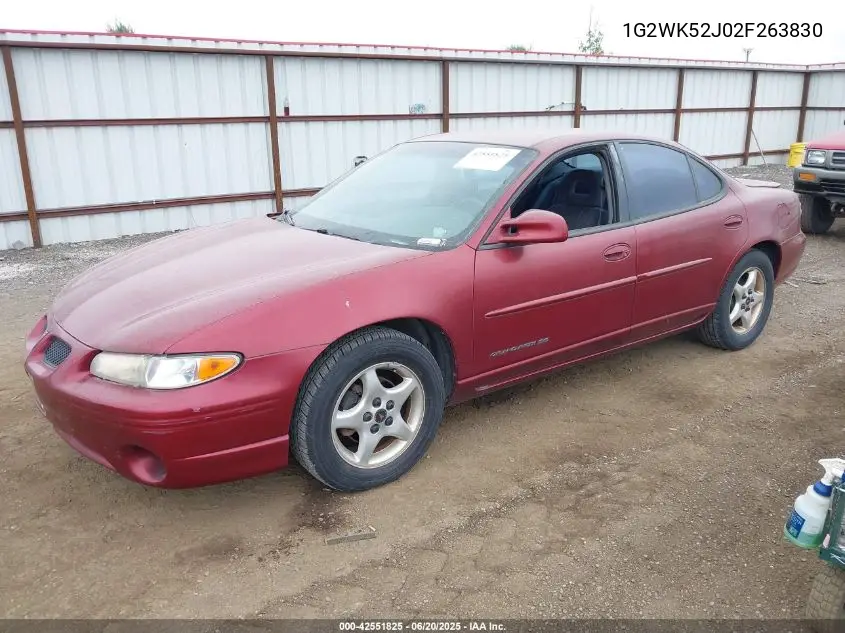 2002 Pontiac Grand Prix Se VIN: 1G2WK52J02F263830 Lot: 42551825