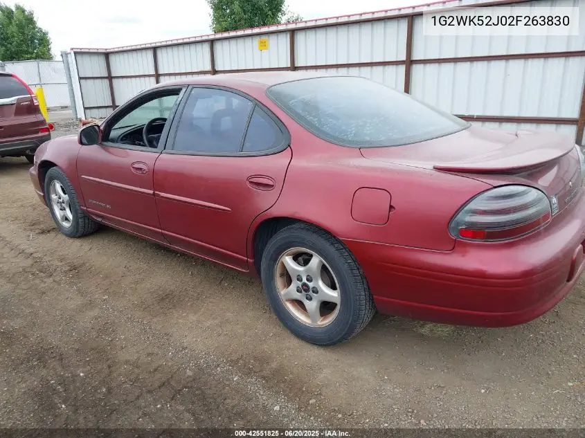 2002 Pontiac Grand Prix Se VIN: 1G2WK52J02F263830 Lot: 42551825