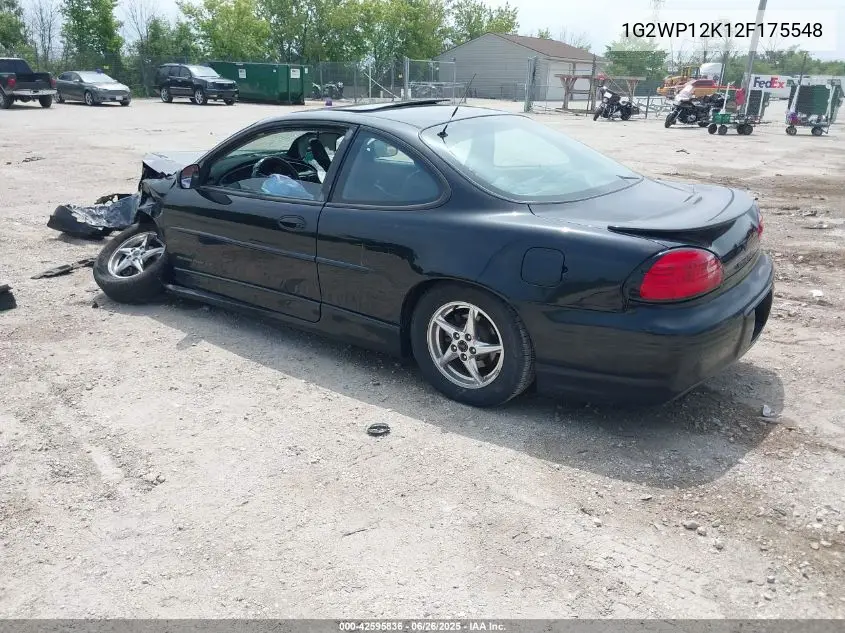 2002 Pontiac Grand Prix Gt VIN: 1G2WP12K12F175548 Lot: 42595836