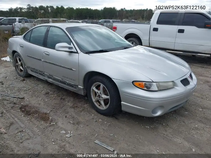 2003 Pontiac Grand Prix Gt VIN: 1G2WP52K63F122160 Lot: 41741497