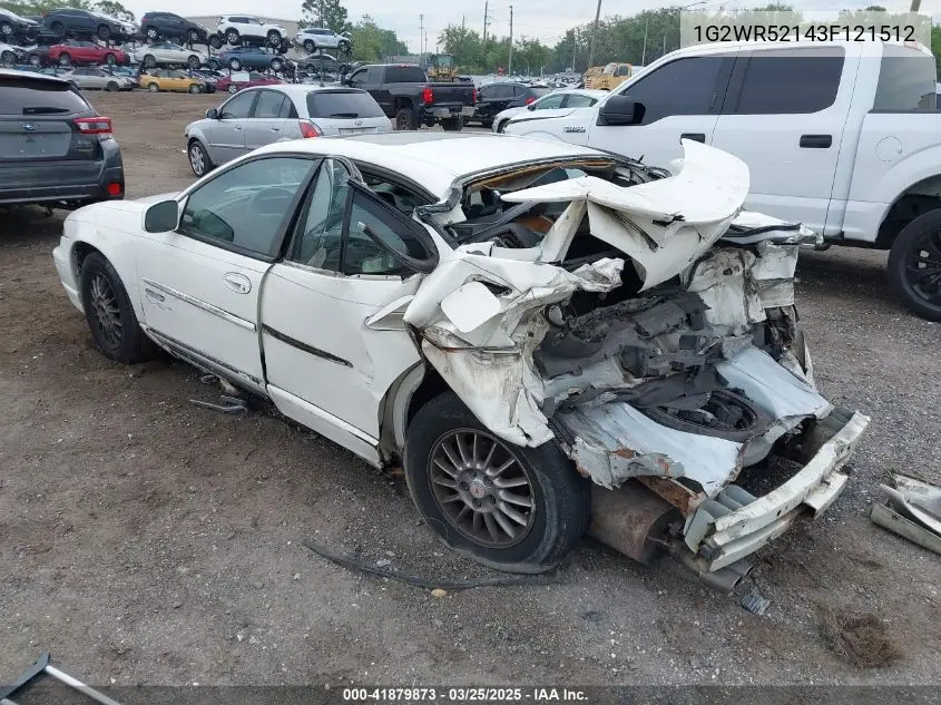 2003 Pontiac Grand Prix Gtp VIN: 1G2WR52143F121512 Lot: 41879873