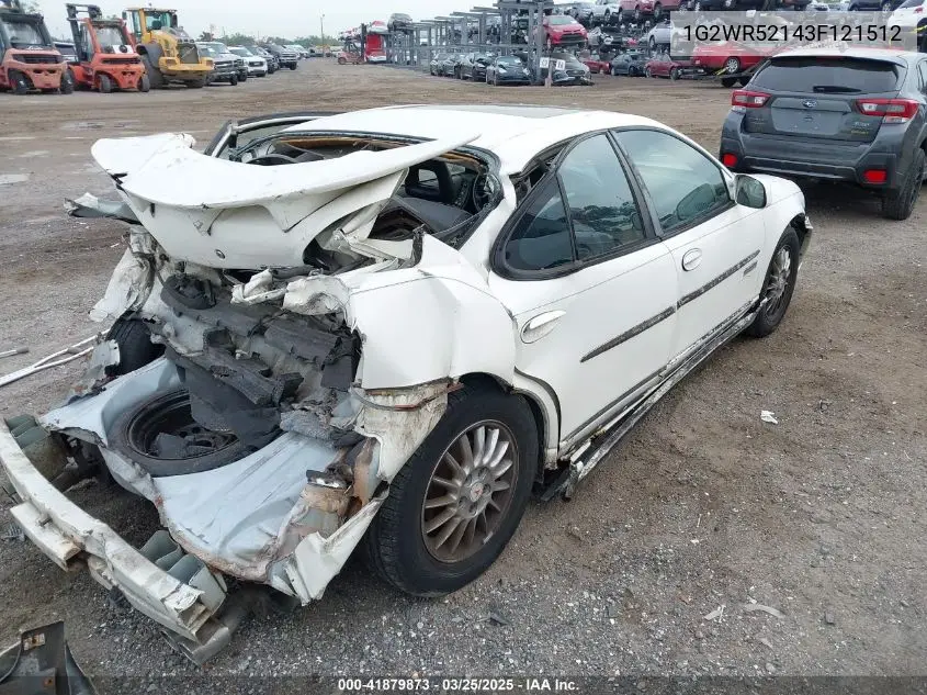 2003 Pontiac Grand Prix Gtp VIN: 1G2WR52143F121512 Lot: 41879873