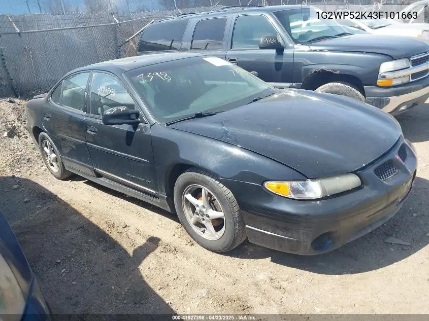2003 Pontiac Grand Prix Gt VIN: 1G2WP52K43F101663 Lot: 41927398