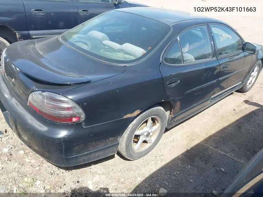 2003 Pontiac Grand Prix Gt VIN: 1G2WP52K43F101663 Lot: 41927398