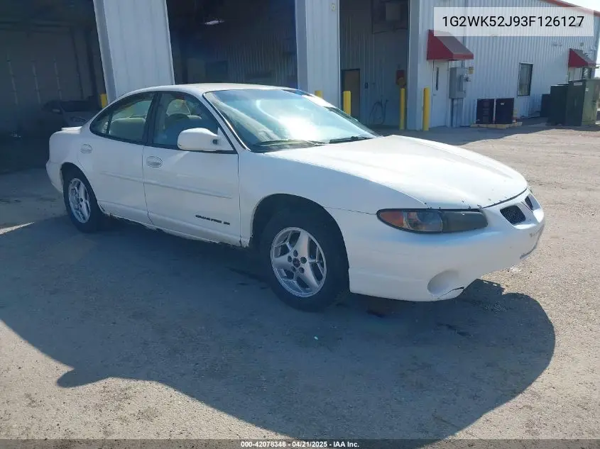 2003 Pontiac Grand Prix Se VIN: 1G2WK52J93F126127 Lot: 42078346
