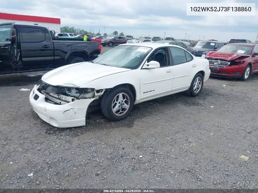 2003 Pontiac Grand Prix Se VIN: 1G2WK52J73F138860 Lot: 42134284