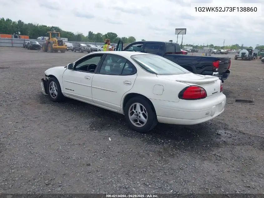2003 Pontiac Grand Prix Se VIN: 1G2WK52J73F138860 Lot: 42134284