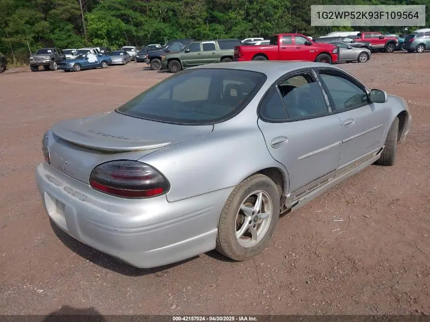 2003 Pontiac Grand Prix Gt VIN: 1G2WP52K93F109564 Lot: 42157024