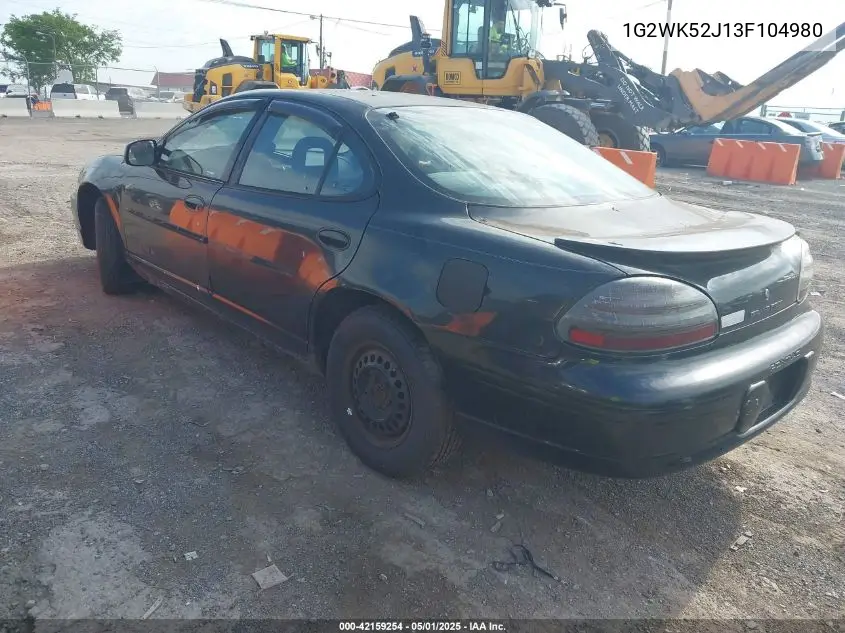 2003 Pontiac Grand Prix Se VIN: 1G2WK52J13F104980 Lot: 42159254