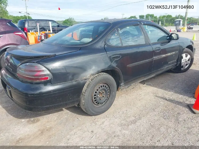2003 Pontiac Grand Prix Se VIN: 1G2WK52J13F104980 Lot: 42159254