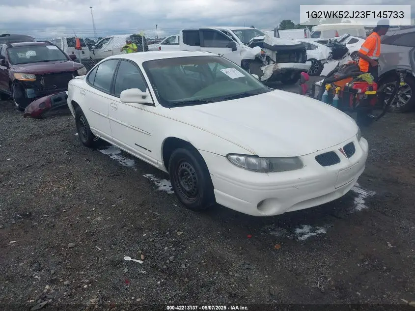 2003 Pontiac Grand Prix Se VIN: 1G2WK52J23F145733 Lot: 42213137