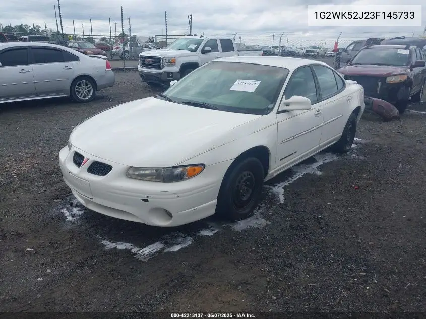2003 Pontiac Grand Prix Se VIN: 1G2WK52J23F145733 Lot: 42213137