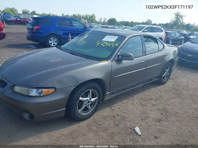 2003 Pontiac Grand Prix Gt VIN: 1G2WP52KX3F171197 Lot: 42545914