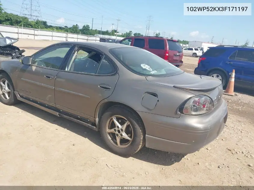 2003 Pontiac Grand Prix Gt VIN: 1G2WP52KX3F171197 Lot: 42545914