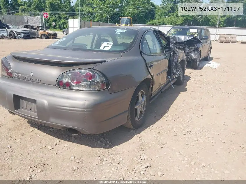 2003 Pontiac Grand Prix Gt VIN: 1G2WP52KX3F171197 Lot: 42545914