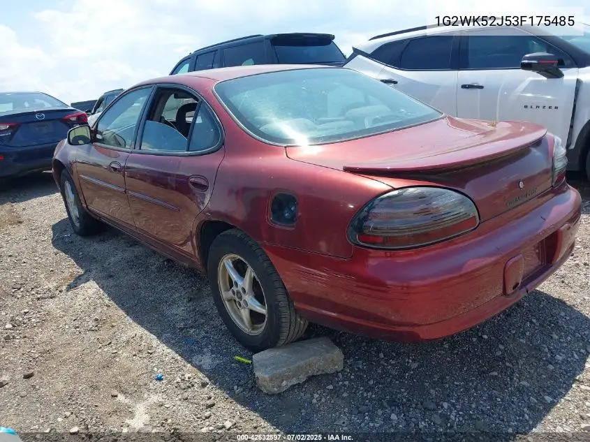 2003 Pontiac Grand Prix Se VIN: 1G2WK52J53F175485 Lot: 42632597