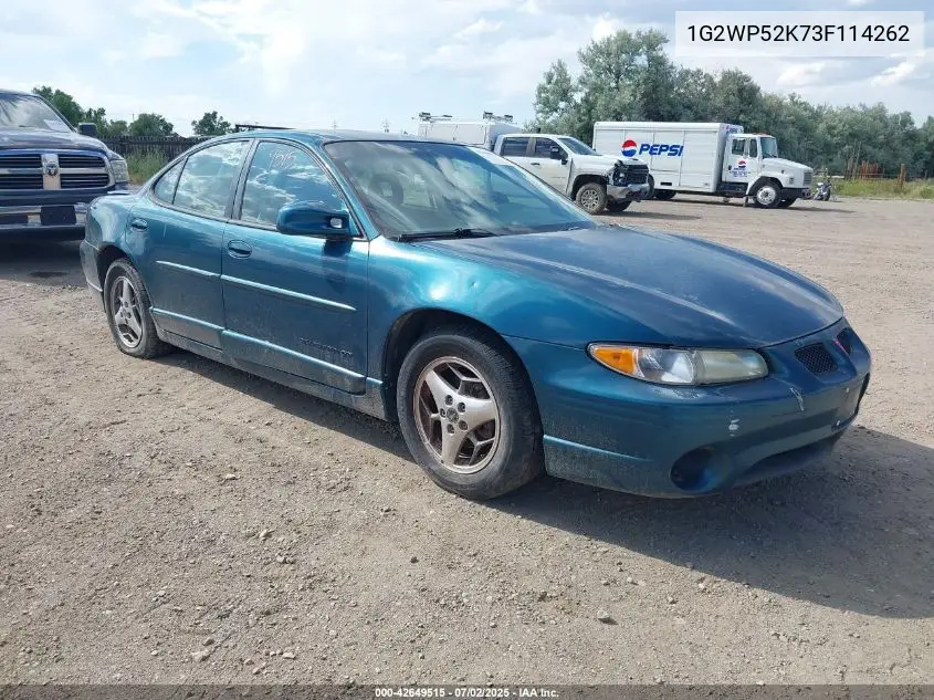 2003 Pontiac Grand Prix Gt VIN: 1G2WP52K73F114262 Lot: 42649515