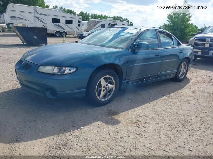 2003 Pontiac Grand Prix Gt VIN: 1G2WP52K73F114262 Lot: 42649515