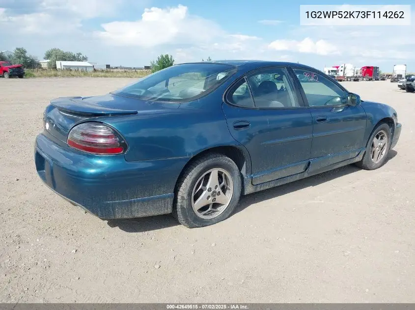 2003 Pontiac Grand Prix Gt VIN: 1G2WP52K73F114262 Lot: 42649515