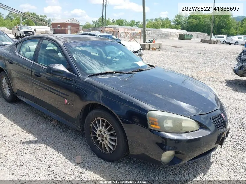 2004 Pontiac Grand Prix Gt2 VIN: 2G2WS522141338697 Lot: 42209774