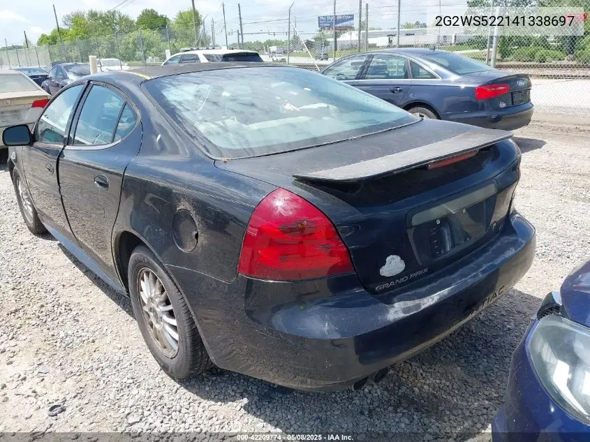 2004 Pontiac Grand Prix Gt2 VIN: 2G2WS522141338697 Lot: 42209774