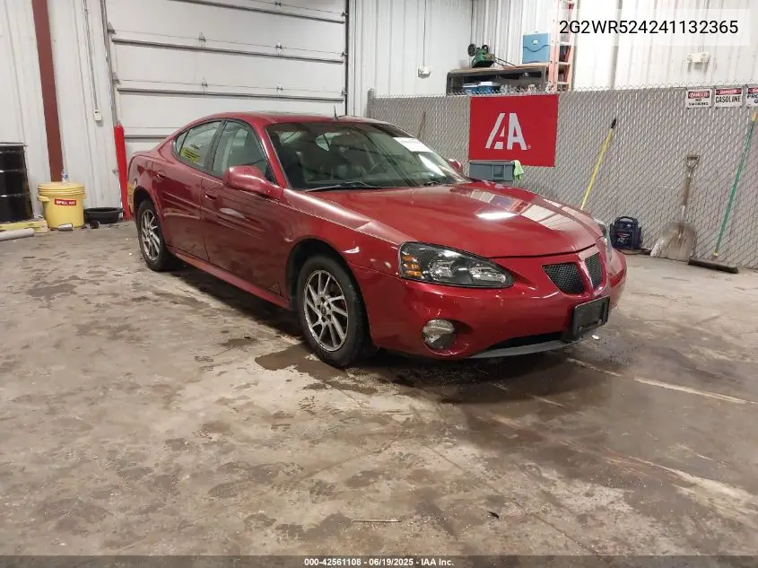2004 Pontiac Grand Prix Gtp VIN: 2G2WR524241132365 Lot: 42561108
