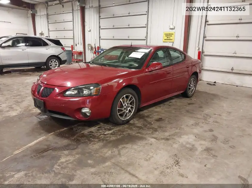 2004 Pontiac Grand Prix Gtp VIN: 2G2WR524241132365 Lot: 42561108