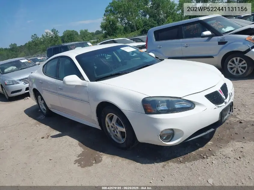 2004 Pontiac Grand Prix Gt1 VIN: 2G2WP522441131156 Lot: 42576185