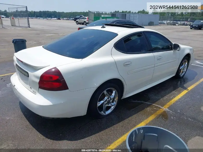 2004 Pontiac Grand Prix Gtp VIN: 2G2WR544541262508 Lot: 42577074