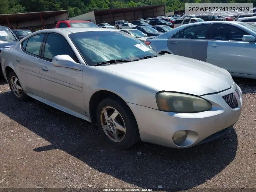 2004 Pontiac Grand Prix Gt1 VIN: 2G2WP522741294979 Lot: 42581936