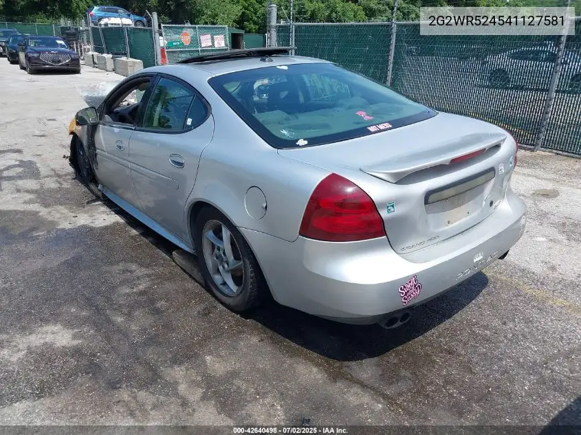 2g2wr524541127581 2G2WR524541127581 2004 Pontiac Grand Prix Gtp