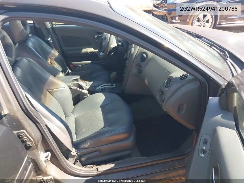 2004 Pontiac Grand Prix Gtp VIN: 2G2WR524941200788 Lot: 42641143