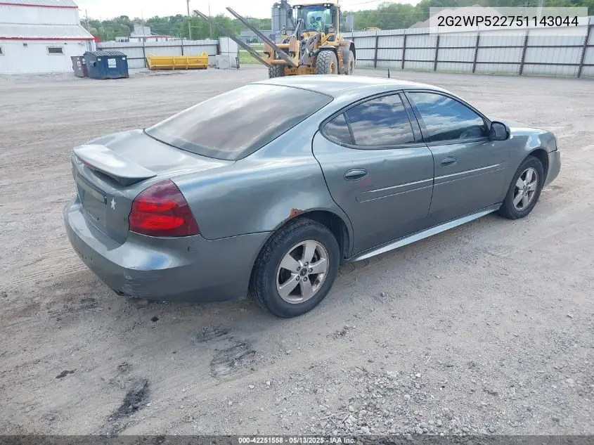2005 Pontiac Grand Prix VIN: 2G2WP522751143044 Lot: 42251558