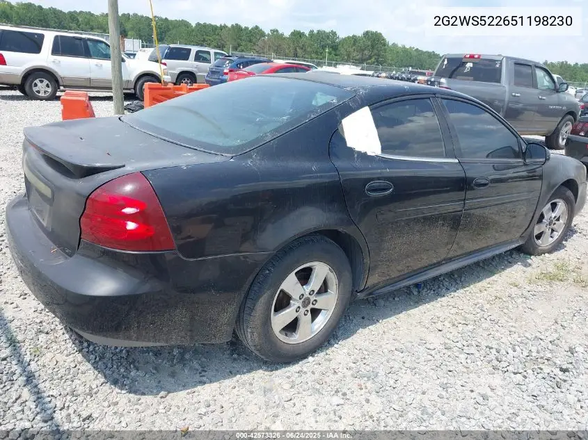 2005 Pontiac Grand Prix Gt VIN: 2G2WS522651198230 Lot: 42573326