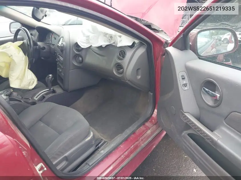 2G2WS522651219335 2005 Pontiac Grand Prix Gt