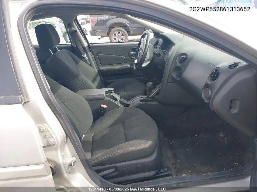 2006 Pontiac Grand Prix VIN: 2G2WP552861313652 Lot: 12311418