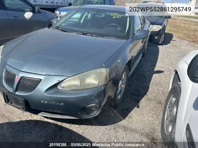 2006 Pontiac Grand Prix VIN: 2G2WP552861295749 Lot: 20198386