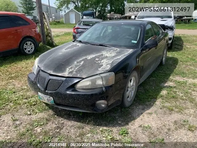 2006 Pontiac Grand Prix VIN: 2G2WP552661312497 Lot: 20214948