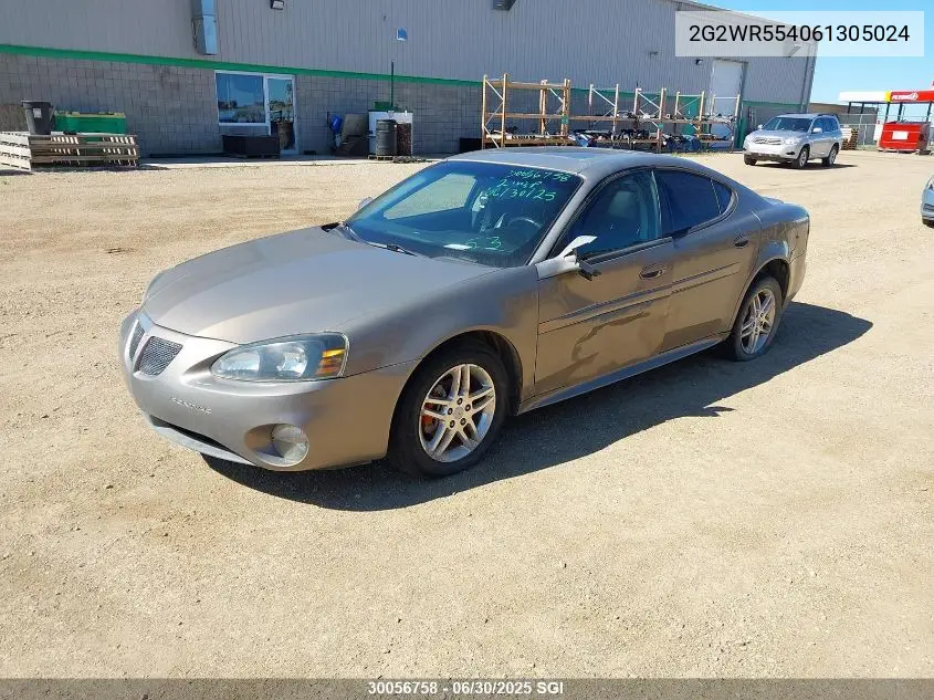 2006 Pontiac Grand Prix Gt VIN: 2G2WR554061305024 Lot: 30056758