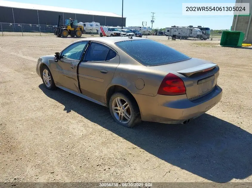 2006 Pontiac Grand Prix Gt VIN: 2G2WR554061305024 Lot: 30056758