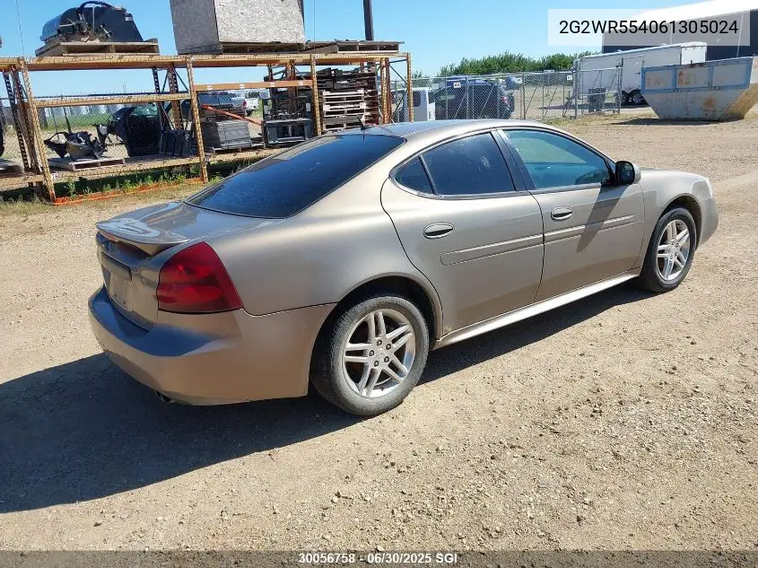2006 Pontiac Grand Prix Gt VIN: 2G2WR554061305024 Lot: 30056758