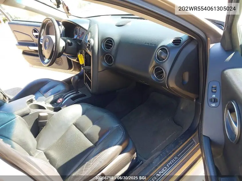 2006 Pontiac Grand Prix Gt VIN: 2G2WR554061305024 Lot: 30056758
