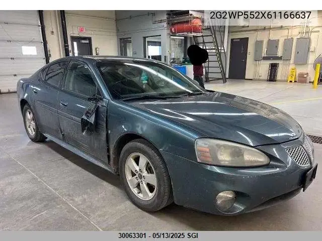 2006 Pontiac Grand Prix VIN: 2G2WP552X61166637 Lot: 30063301
