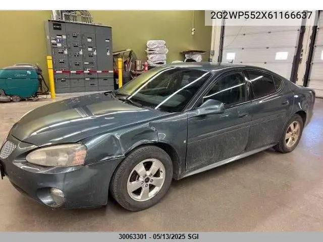 2006 Pontiac Grand Prix VIN: 2G2WP552X61166637 Lot: 30063301