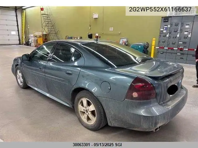 2006 Pontiac Grand Prix VIN: 2G2WP552X61166637 Lot: 30063301