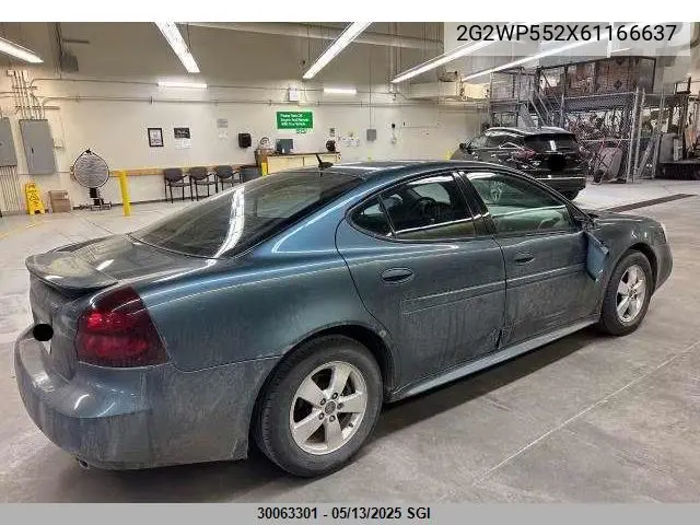 2006 Pontiac Grand Prix VIN: 2G2WP552X61166637 Lot: 30063301