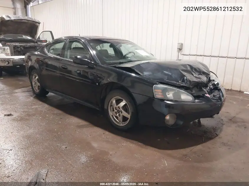 2006 Pontiac Grand Prix VIN: 2G2WP552861212532 Lot: 42212046